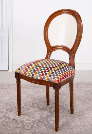 Chaise Clothilde  en Hêtre Massif de style Louis XVI SEULEMENT 1 DISPONIBLE