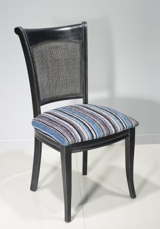 Chaise Marc réalisée en Chêne de style Louis Philippe Finition Charbon