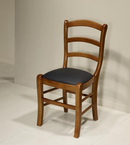 Chaise Madeleine en hêtre massif de style Louis Philippe