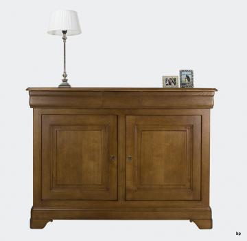 Buffet 2 portes Ethan réalisé en chêne massif de style Louis Philippe 