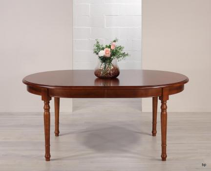 Table Ovale 170*110  en Merisier Massif de style Louis Philippe 5 ALLONGES DE 40 CM