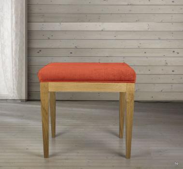 Tabouret de coiffeuse ou de table à écrire  en chêne massif