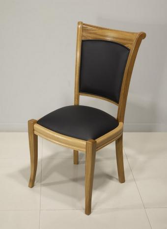 Chaise Benjamin en chêne massif de style Louis Philippe 