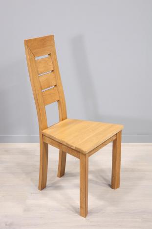 Chaise Mathis réalisé en Chêne Massif Ligne contemporaine Assise chêne
